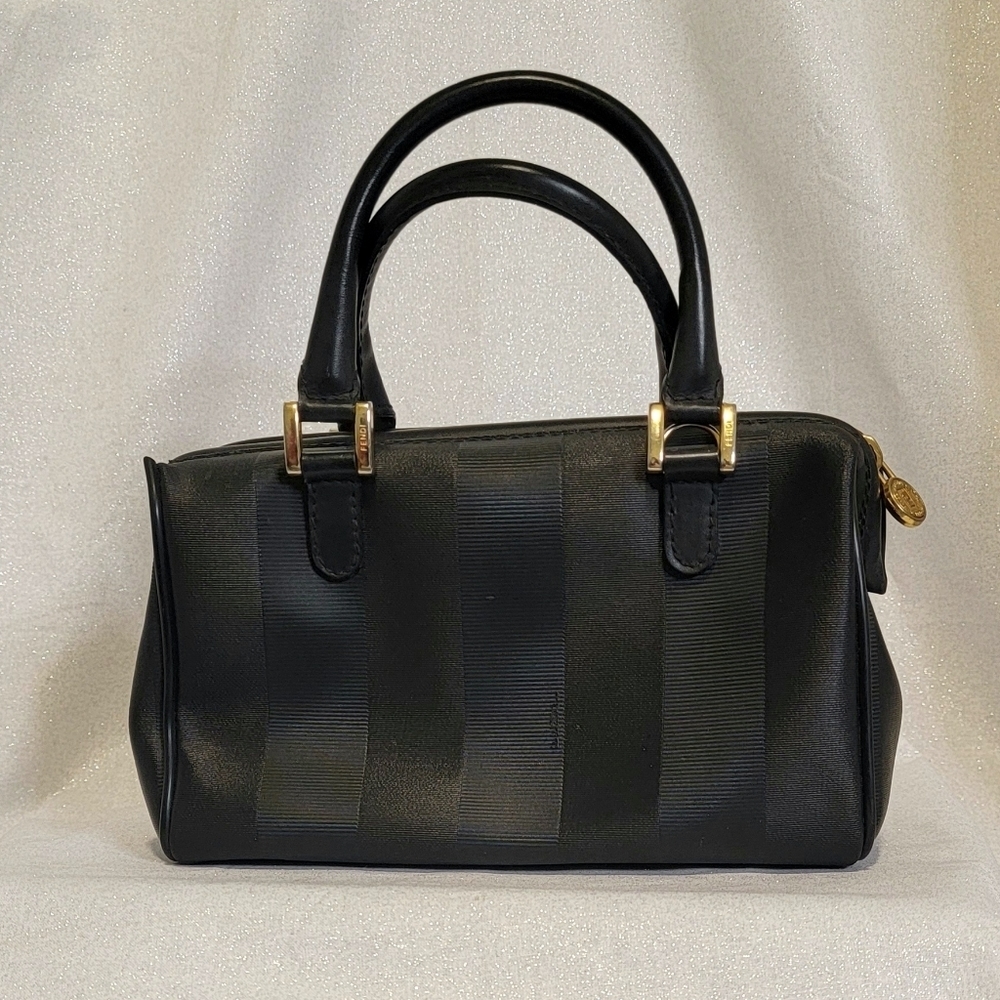 ** SOLD on VC**  Vintage FENDI Black Stripe Mini Bag - Picture 13 of 14